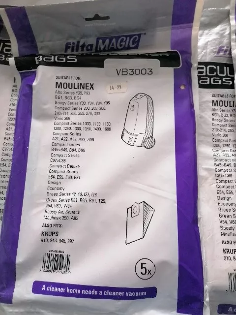 Hoover Bags For Moulinex Models