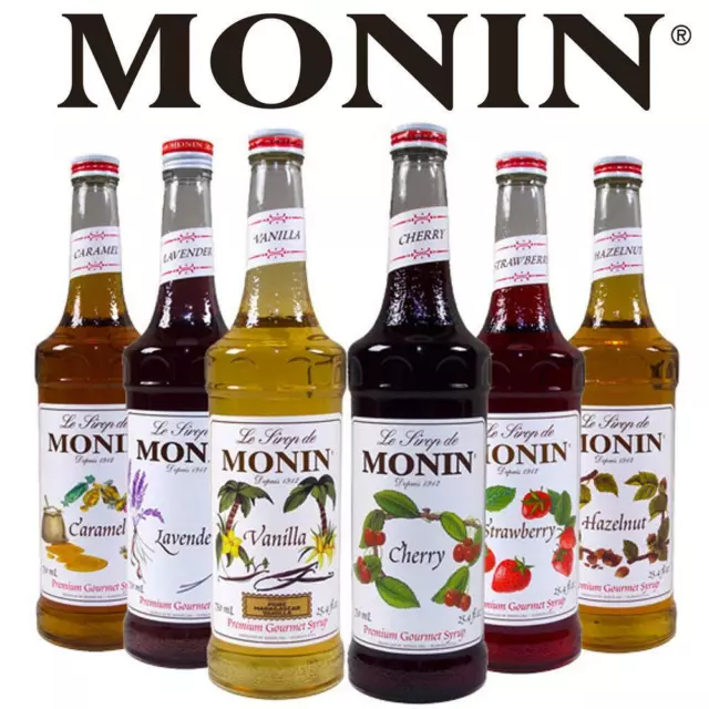 Monin Coffee Syrup Plastic Bottles Multi Flavours Costa 2 x 1 Litre