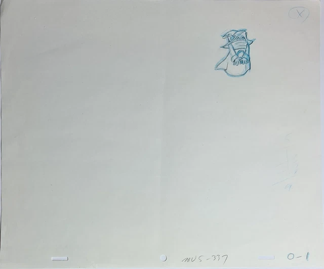 He-Man MOTU Animation Production Cel Drawing: Orko - 2537