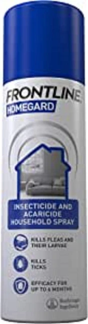 Curated visual reference: Cat Flea Killer Spray For Walls Reference: Frontline Homegard Tick Flea Wall Killer Spray Aerosol Dog Cat