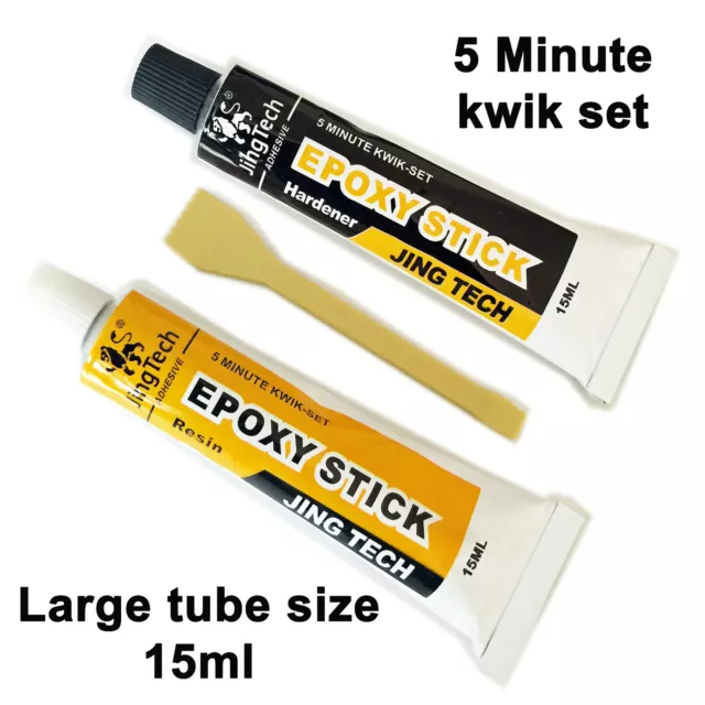 Large Epoxy glue strong 2part resin hardener adhesive plastic ceramic glass wood