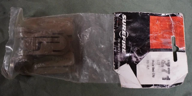 Original SureFire Z71 Molle Vest Clip (for use with HL1 Lights) NEW (J4-Front)