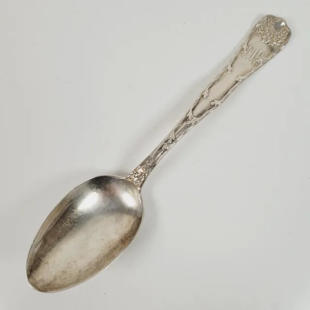 Antique Tiffany & Co. Wave Edge 8.5" Serving Spoon Sterling Silver