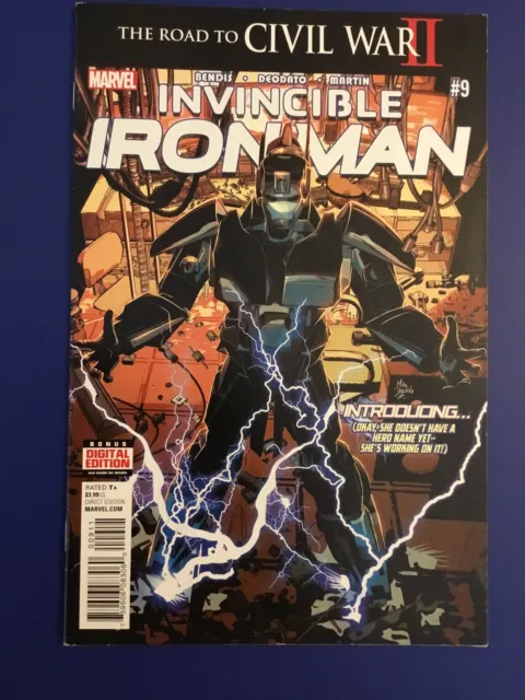 Invincible Iron Man #9 1st RiRi Williams May 2016 Marvel Comics MCU Ironheart