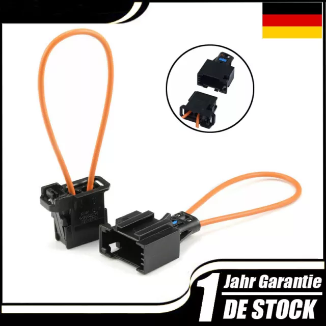 2x Lichtleiter Connector Brückenstecker MOST Für BMW Audi VW Porsche LWL Brücke