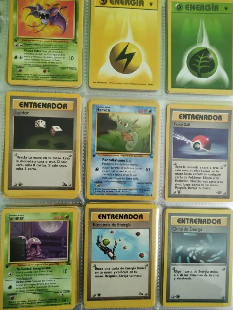 Cartas Pokemon con sello primera edición originales 3