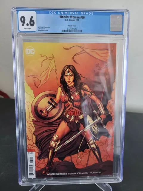 Wonder Woman #60 Cgc 9.6 Graded Dc Comics 2019 Jenny Frison Variant Cover