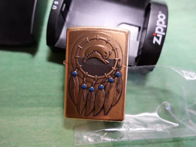 Zippo Indian Dream Catcher Brass Lighter 2005