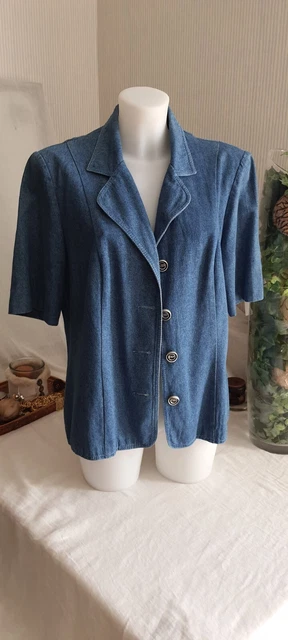 Veste Femme Moschino Jeans Taille 40 - Noir, Courte, Occasion Très Bon état