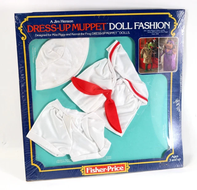 BRAND NEW Fisher Price Dress Up Muppet Doll Fashion Miss Piggy Sailor Outfit