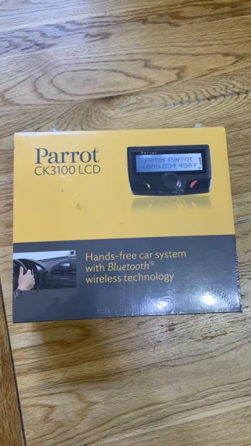 New Sealed Parrot CK3100 Bluetooth HandsFree Car Kit - LCD display screen1