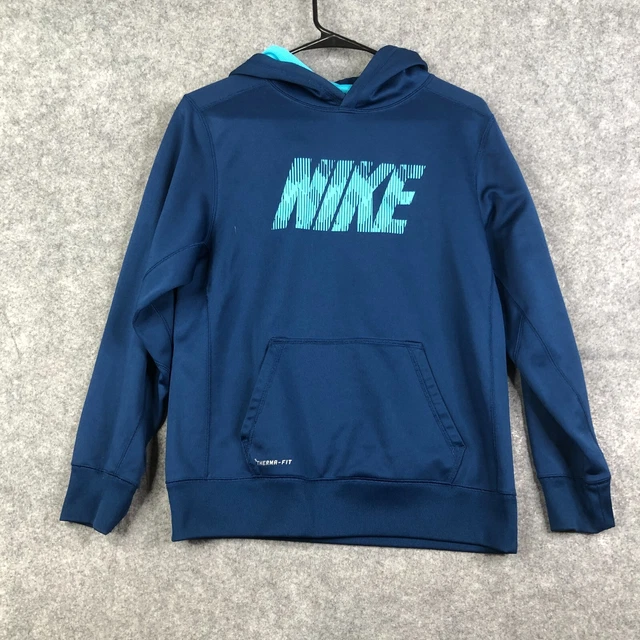 Nike Therma Fit Athletic Graphic Hoodie Sweat Shirt Big Kids Size XL Long Sleeve