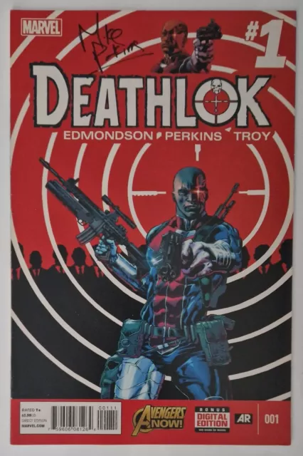 Deathlok #1 (Marvel Comics 2014) First Printing, Signed by Mike Perkins