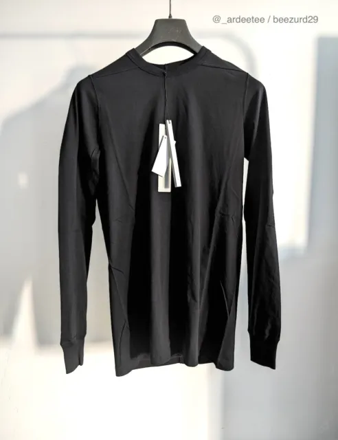 *Nwt* Rick Owens Ss23 Edfu Level Long Sleeve T-Shirt $345 (Black, Medium)