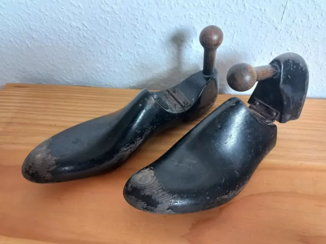 1Paar alte Schuster Schuhleisten, Leisten Holz, 8 E 12 5, Deko Sammelstück