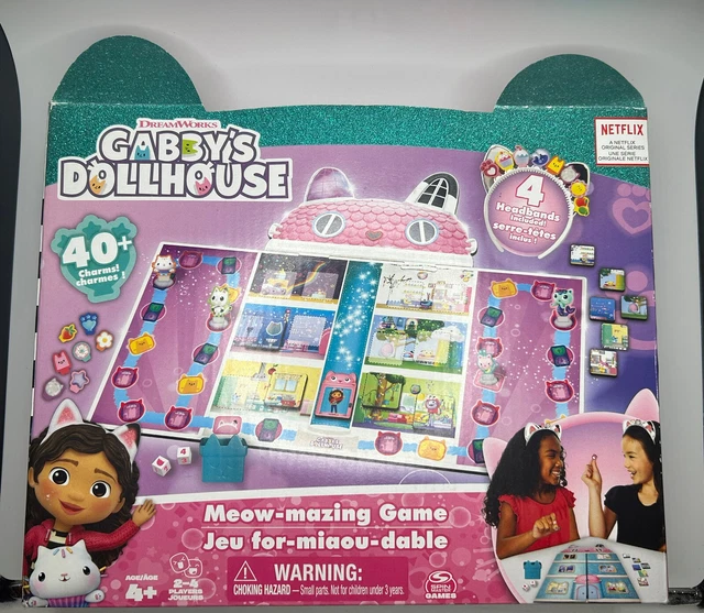 Dreamworks Gabby's Dollhouse The Movie Meow-Mazing Dollhouse – 7 Rooms, 3 Stories, Furnished