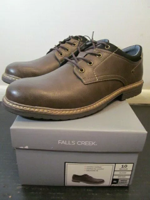 Falls Creek Mens Oliver Casual Shoe, Brown, Size 8.5, 9.5, 10