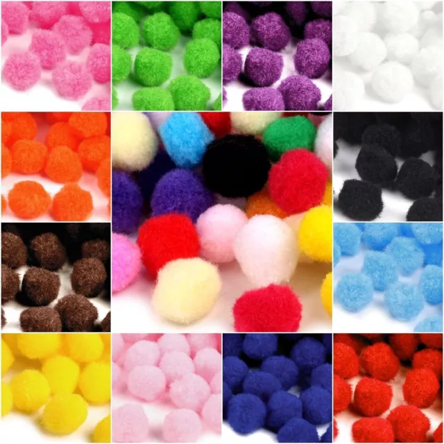 13*15*20*25mm POMPONS Pompon Bommel  Nähen Tilda Basteln Borte Pompoms