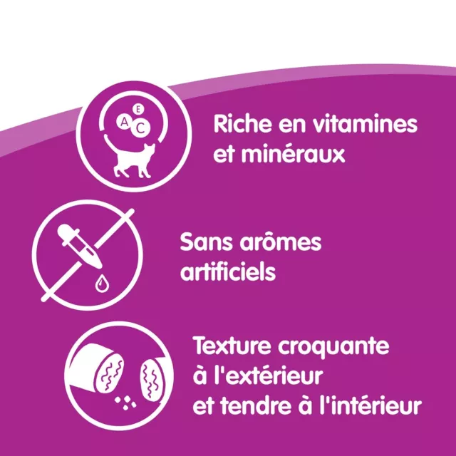 WHISKAS les Irrésistibles Friandises au poulet et fromage pour chat (5x105g) 2