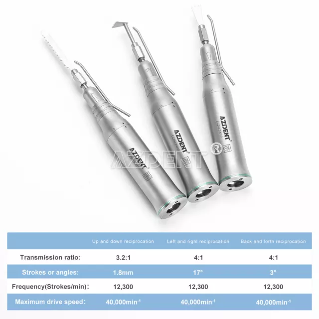 Dental Surgical Micro Saw Handpiece Reciprocation Bone Cutting 1:1/4:1/3.2:1