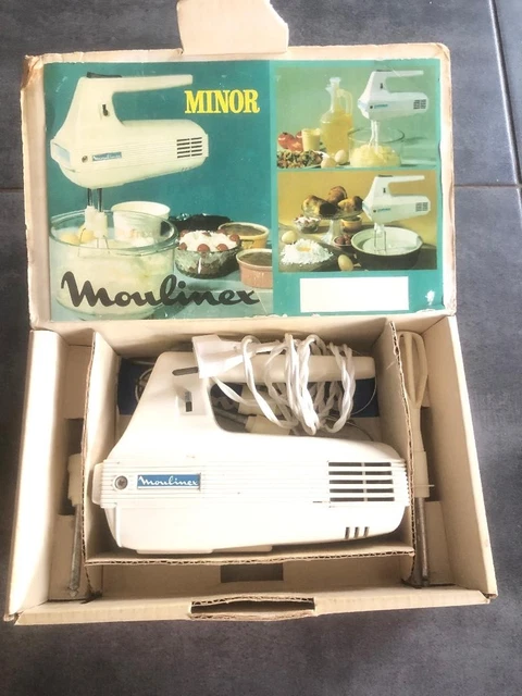 Lot De 4 Batteurs électriques Anciens Moulinex Et Seb - Occasion, Bon état