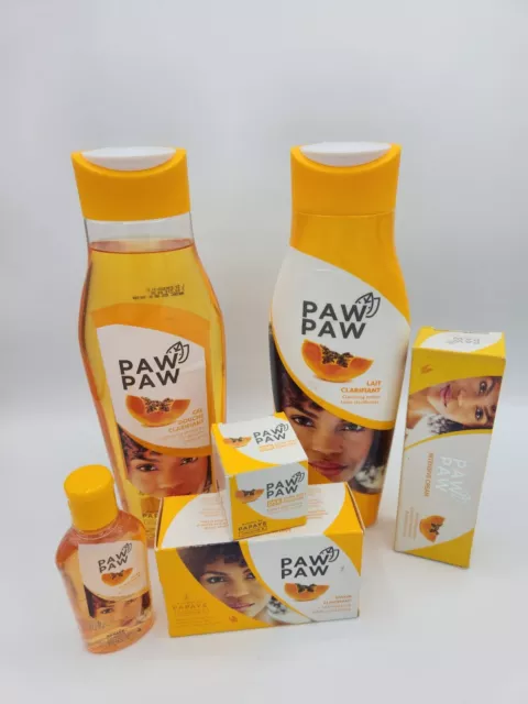 Pawpaw gamme eclaircisant lait, savon, huile, creme visage, tube, Gel De Douche