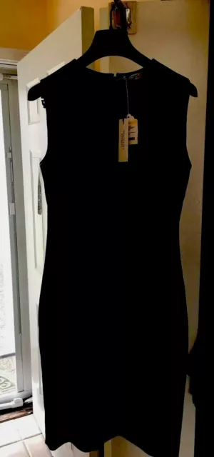 Versace Collection Black Abito Donna Tessuto Dress Size 44 (8) retails over 600