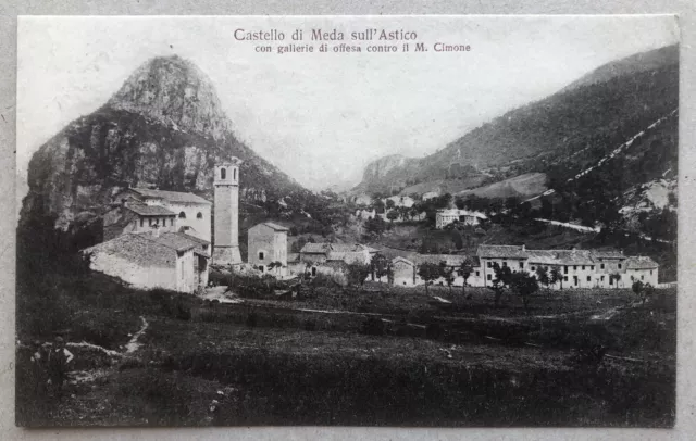 Cartolina Castello di Meda sull’Astico Vicenza panorama Veneto paesaggistica T8