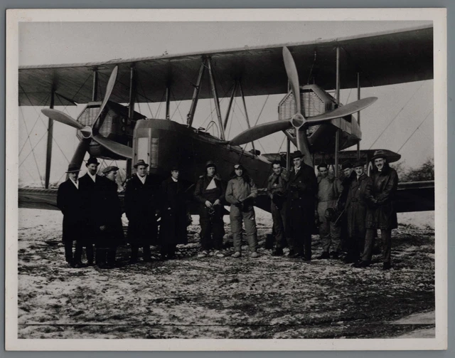 Vickers Vimy Vintage Photo Perrin Maxwell Muller Smith Shiers Person Bennett Raf