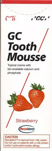 GC Tooth Mousse 1x 40g (35ml.) Recaldent -Erdbeere- Geschmack