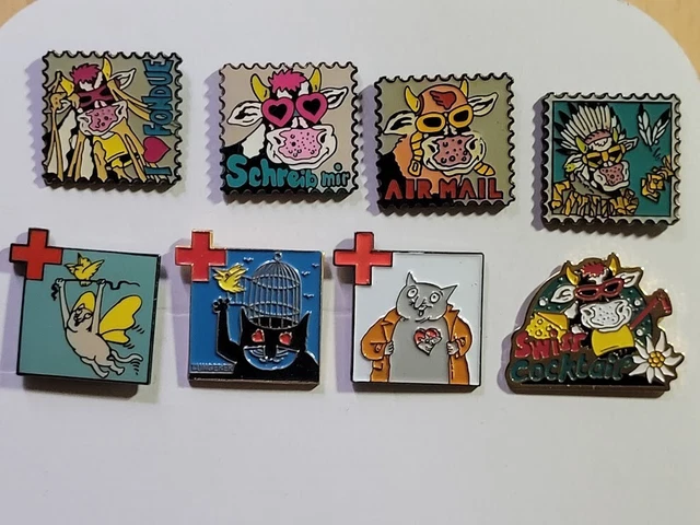 Pin Cat Rtist PINS PIN Humour Art/Artiste/8 Pins Differents/Art Pin/Vaches/Chat/Cats ...