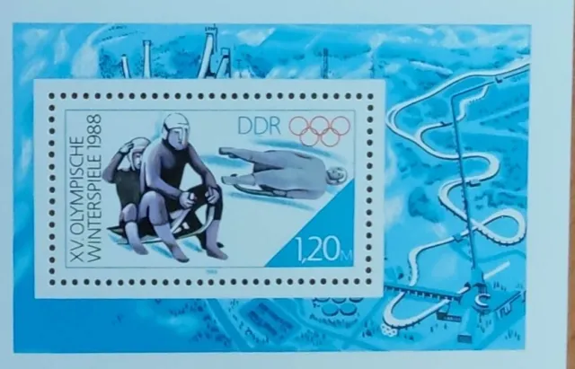 Block 90 +Olympische Winterspiele+ 1988+ postfrisch +Michel Nr. 3144