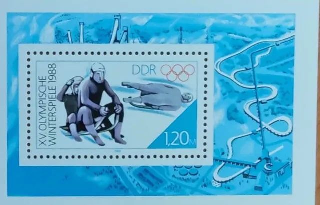 Block 90 +Olympische Winterspiele+ 1988+ postfrisch +Michel Nr. 3144