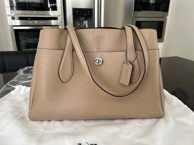 Coach lora carryall taupe hotsell