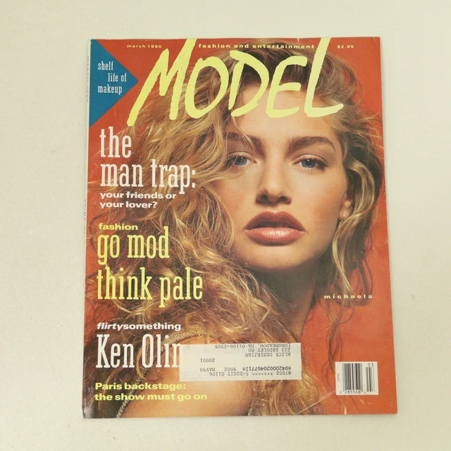 Stock Model Magazine MODEL MAGAZINE MARCH 1990 Cover Model Michaela $18.95 - PicClick
