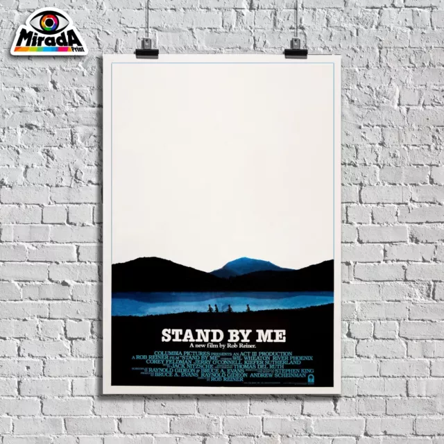 POSTER LOCANDINA STAND BY ME FILM Rob Reiner Ricordo di un'estate TOP QUALITY