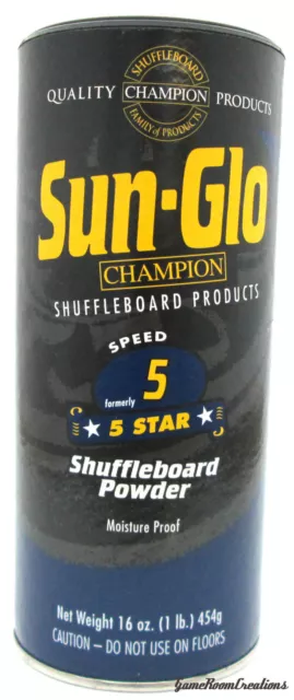 Sun-Glo #5 Speed Shuffleboard Powder Wax - 1 Pack Sunglo Shuffle Board Wax