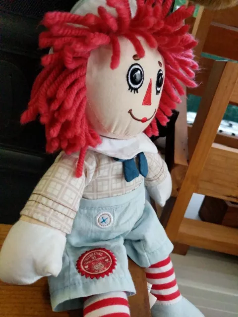 30cm Raggedy Andy 95th Anniversary Ed Doll. Applause. Good condition