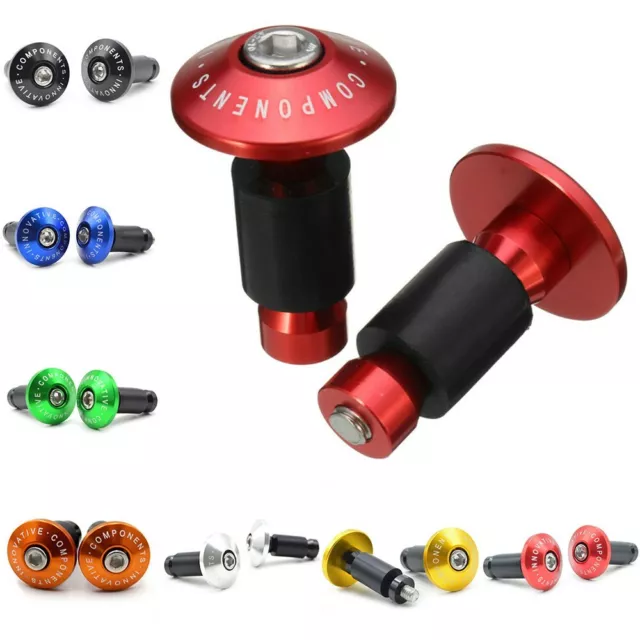 Guidon Poignées Barre Embout Prise Neuf Paire MTB Road Vélo + Aluminium Alliage