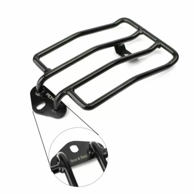 Solo Seat Porte-Bagages Pour Sportster XL883 1200 2004-2015 Black A EF3