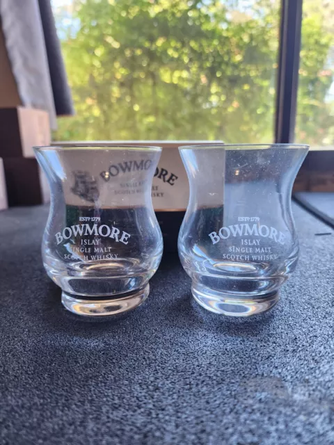 Bowmore Whisky Glasses Boxed (Pair) Whiskey