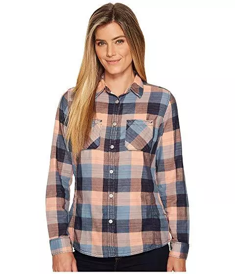 NWT WOMENS WOOLRICH CONUNDRUM ECO RICH CONVERTIBLE SHIRT $65 Bluestone