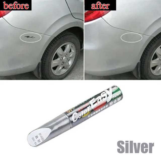 1Pc Car Paint Repair Pen Clear Scratch Remover Touch Up Pen Accessories Silver