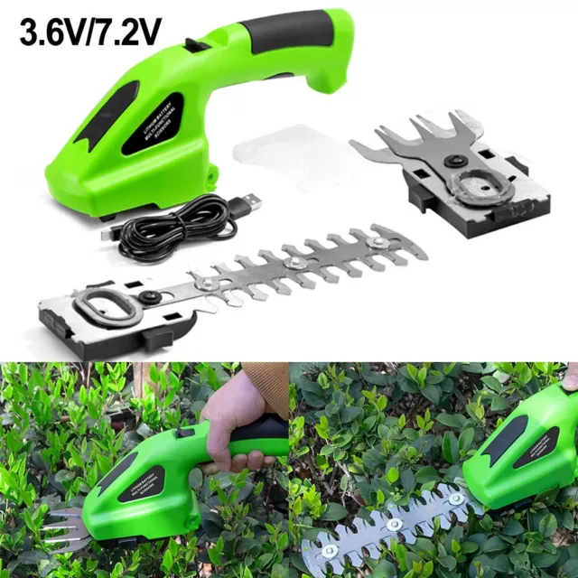 Batterie Elektrischer Kabelloser Hedge -Trimmer Handgrasschere Einfacher Betrieb