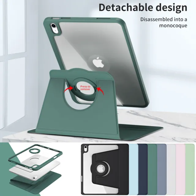 Hülle Für iPad 7/8/9/10th 10.9 10.2 Pro 11 360° Drehbare Tasche Ständer Cover