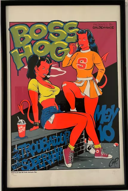 BOSS HOG Poster COOP Limited Numbered SIGNED Edition  #370/1500 Silkscreen