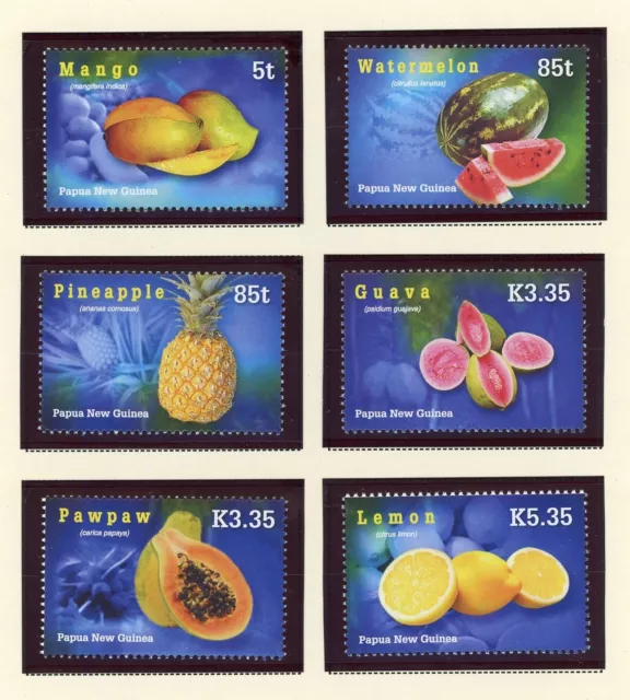 Papua New Guinea Scott #1241-1246 MNH Tropical Fruits FLORA CV$9+ 427191