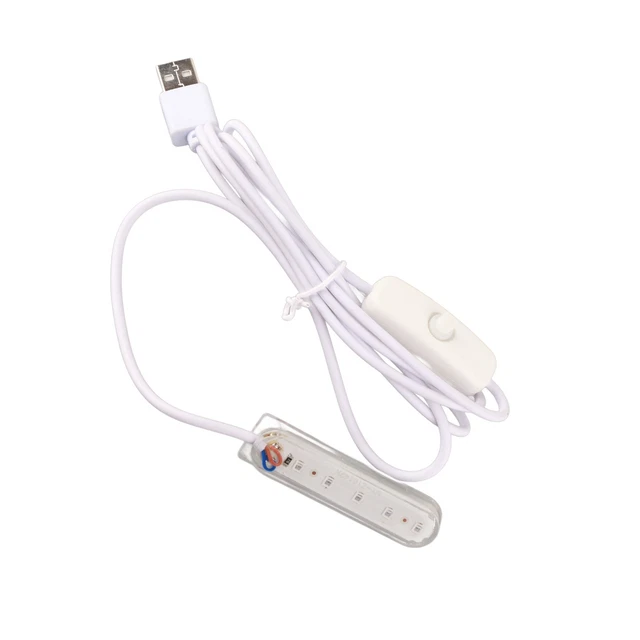 USB Small Aquarium Water Plant Light Lightweight Automatic Reptile Tank LED Aci