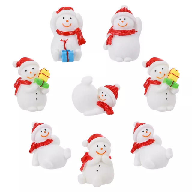Schneemann-Weihnachtsschmuck Weihnachtliche Miniaturfiguren