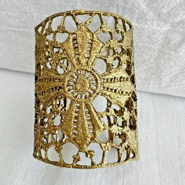 ALKEMIE Jewelry Maltese Cross Lace Cuff Metal Statement Bracelet Retails $240 ALKEMIE Jewelry Maltese Cross Lace Cuff Metal Statement Bracelet Retails $240